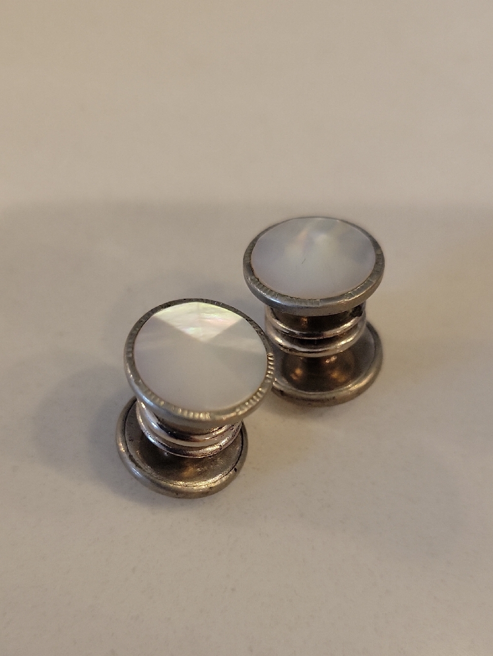 Art Deco Mother Of Pearl Cuff Links